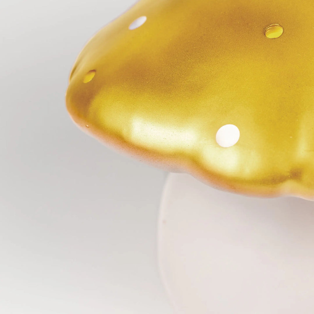 LAMP LARGE MUSHROOM GOLD