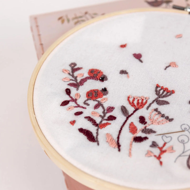 EMBROIDERY KIT LADYBUGS