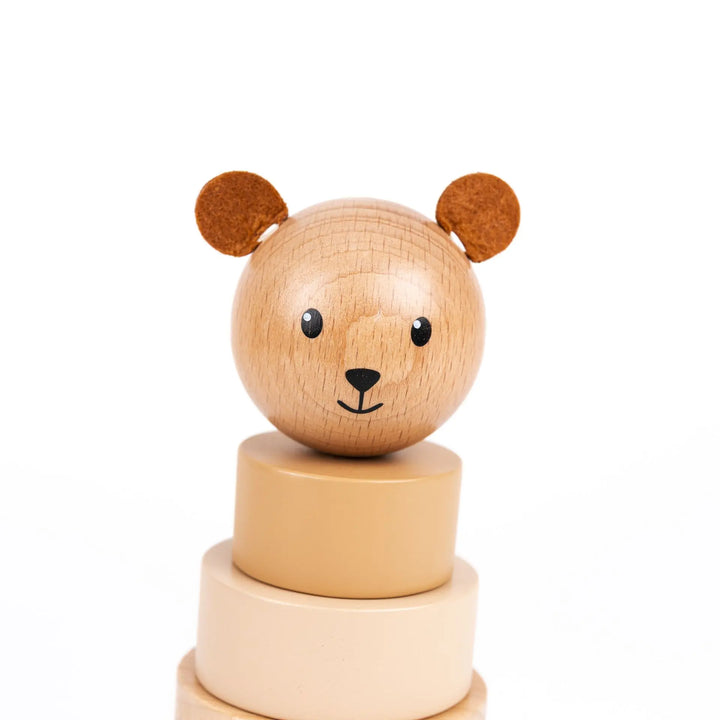 WOODEN PYRAMID BEAR MARCEL
