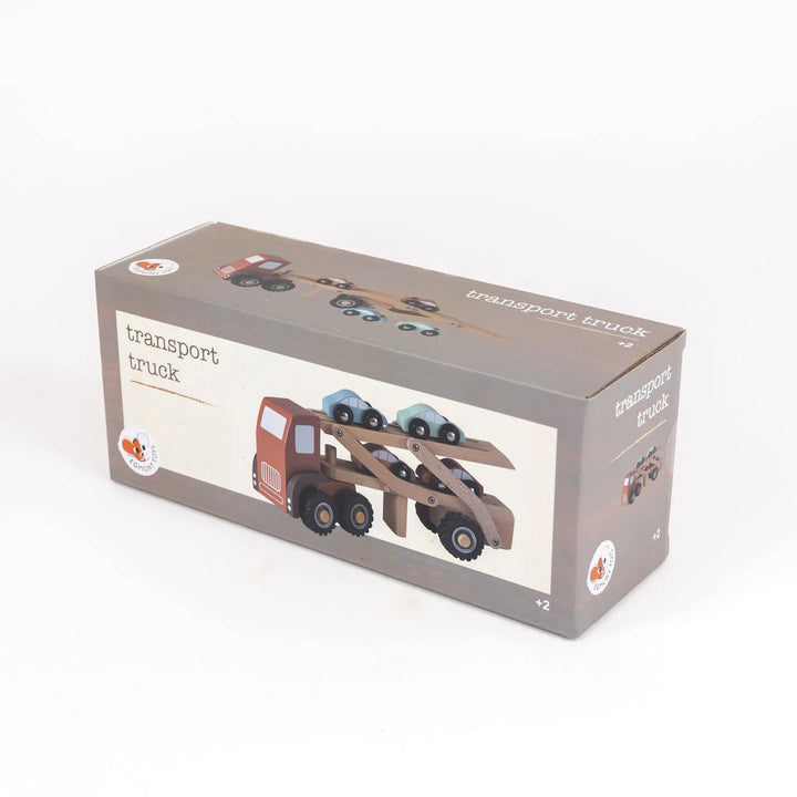 WOODEN CAR TRANSPORT TRUCK