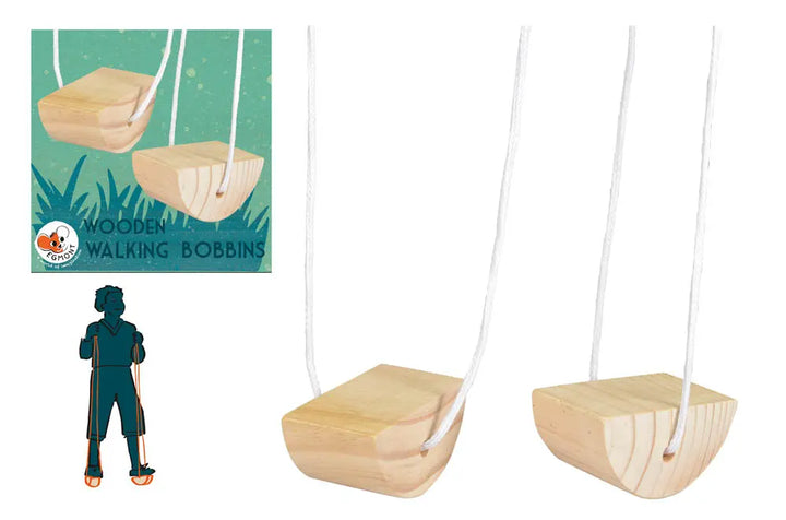 WOODEN WALKING BOBBINS