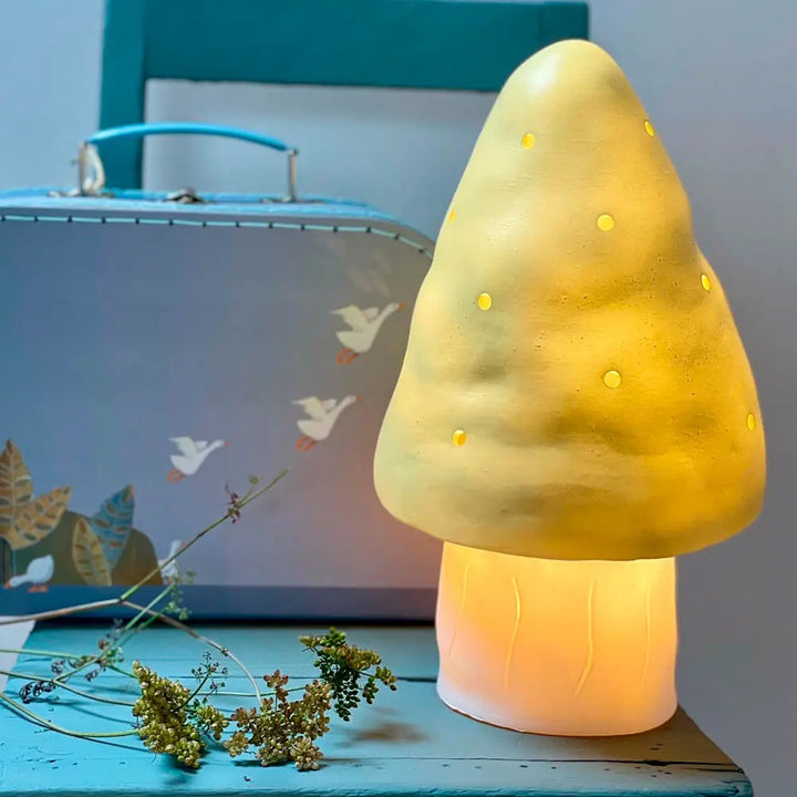 LAMP SMALL MUSHROOM ALMOND