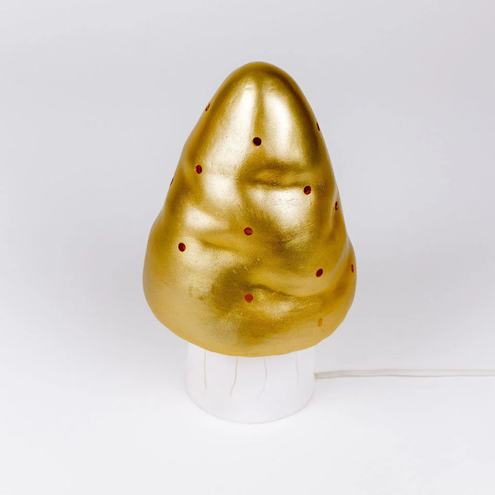 LAMP SMALL MUSHROOM GOLD