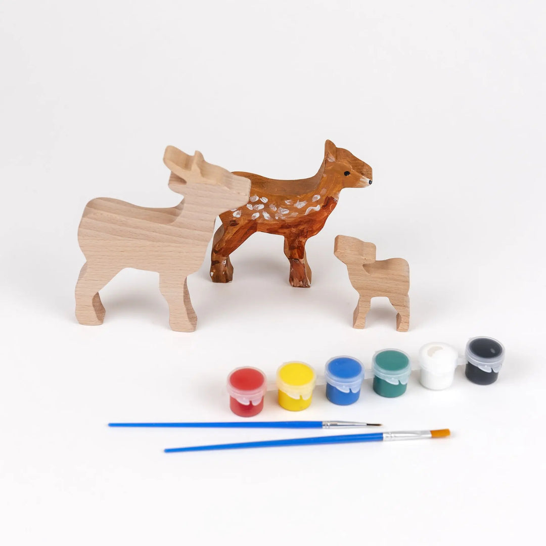 WOODEN DEER TO PAINT