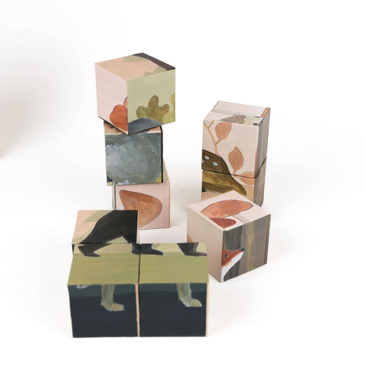 PUZZLE CUBES 9 PC FOREST