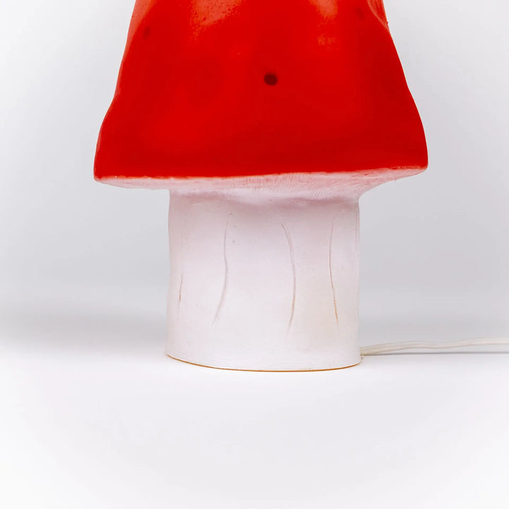 LAMP SMALL MUSHROOM RED