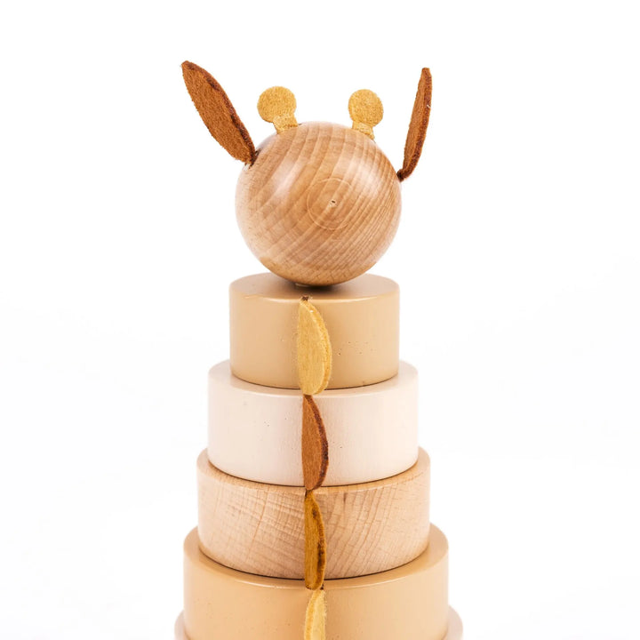 WOODEN PYRAMID GIRAFFE LEONIE