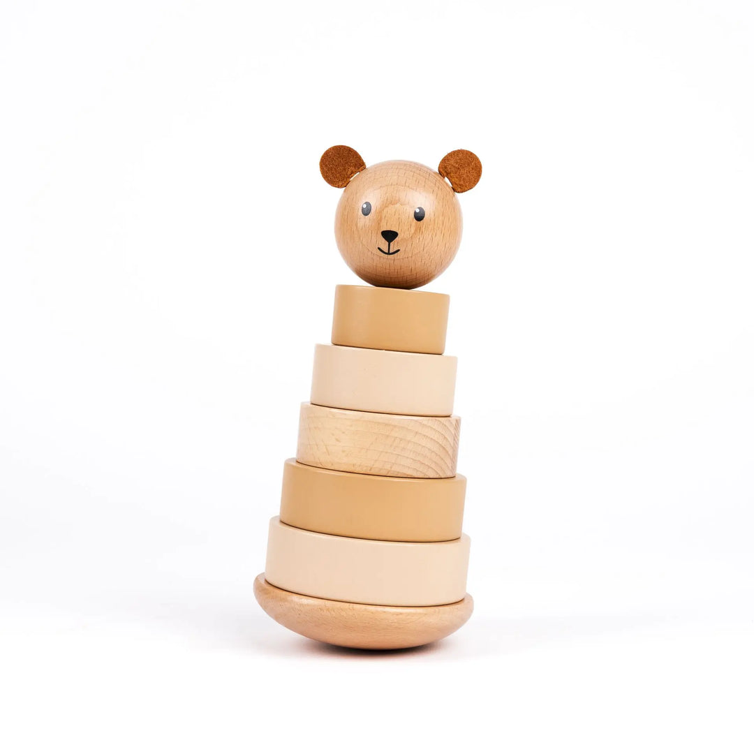 WOODEN PYRAMID BEAR MARCEL