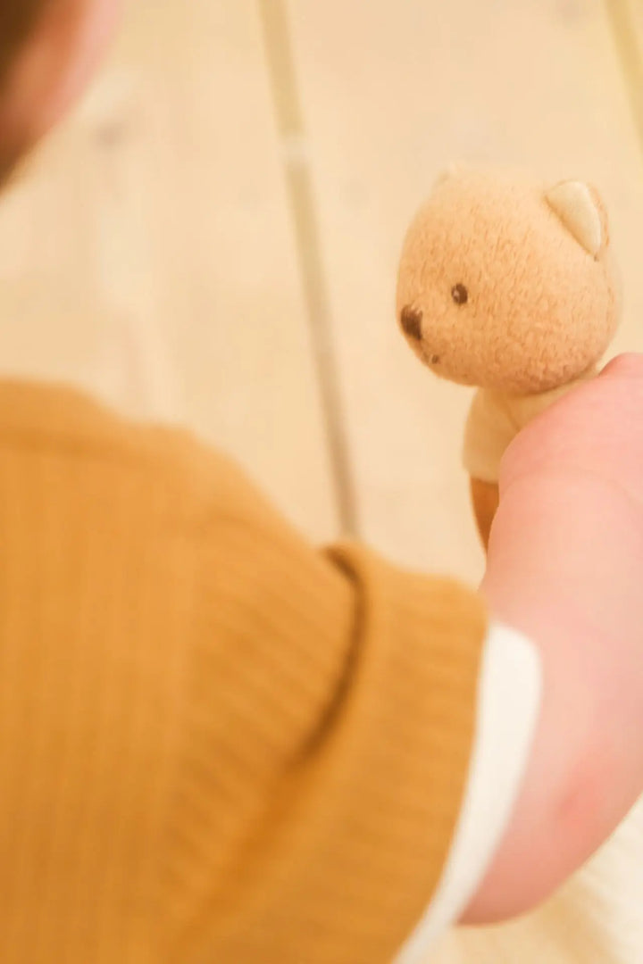 Marcel the bear doudou and rattle gift set