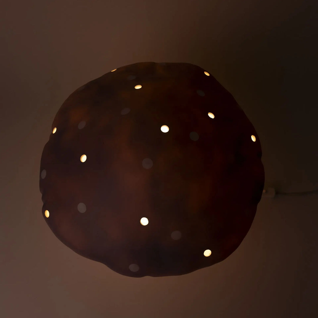 LAMP LARGE MUSHROOM LAVENDER