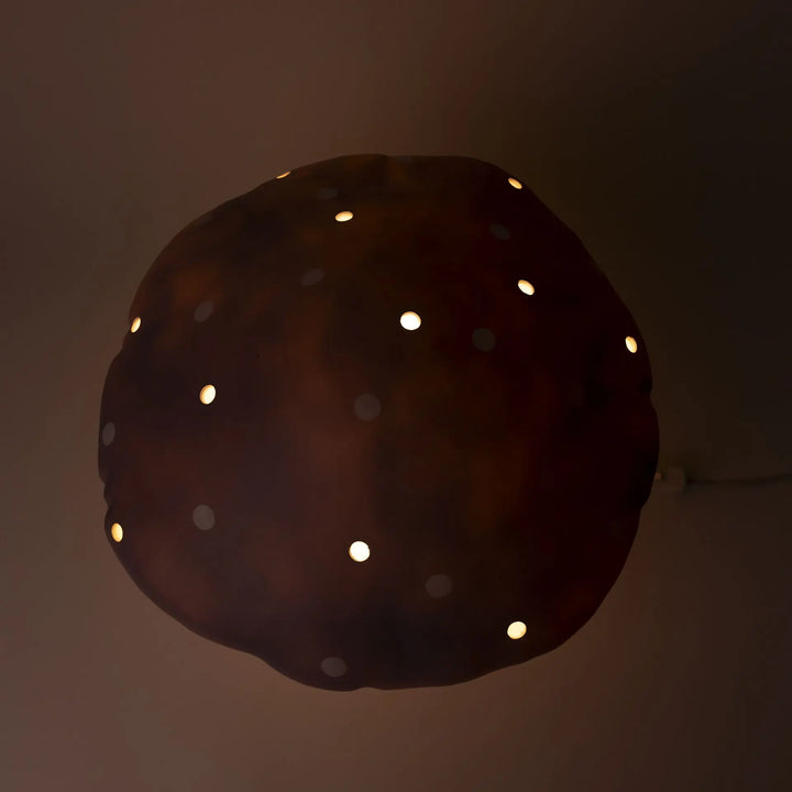 LAMP LARGE MUSHROOM LAVENDER