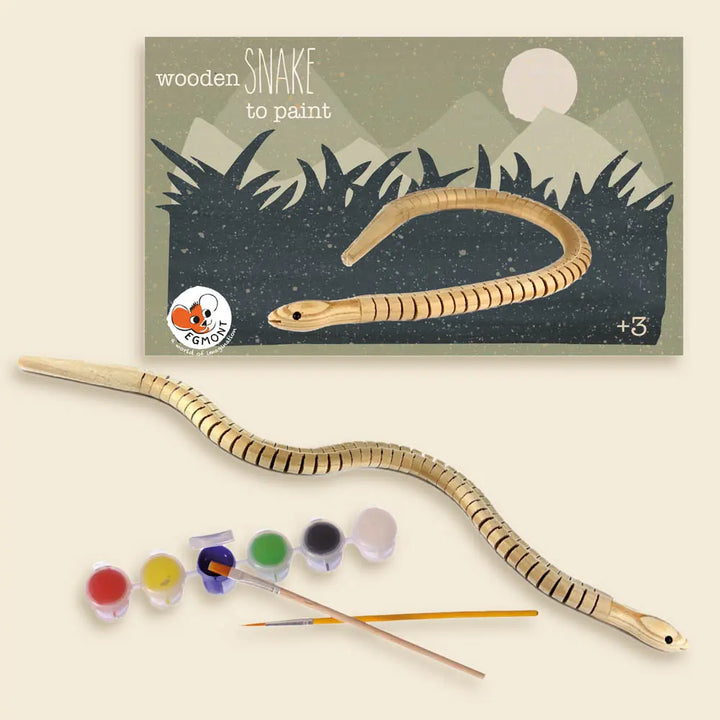 WOODEN SNAKE TO PAINT