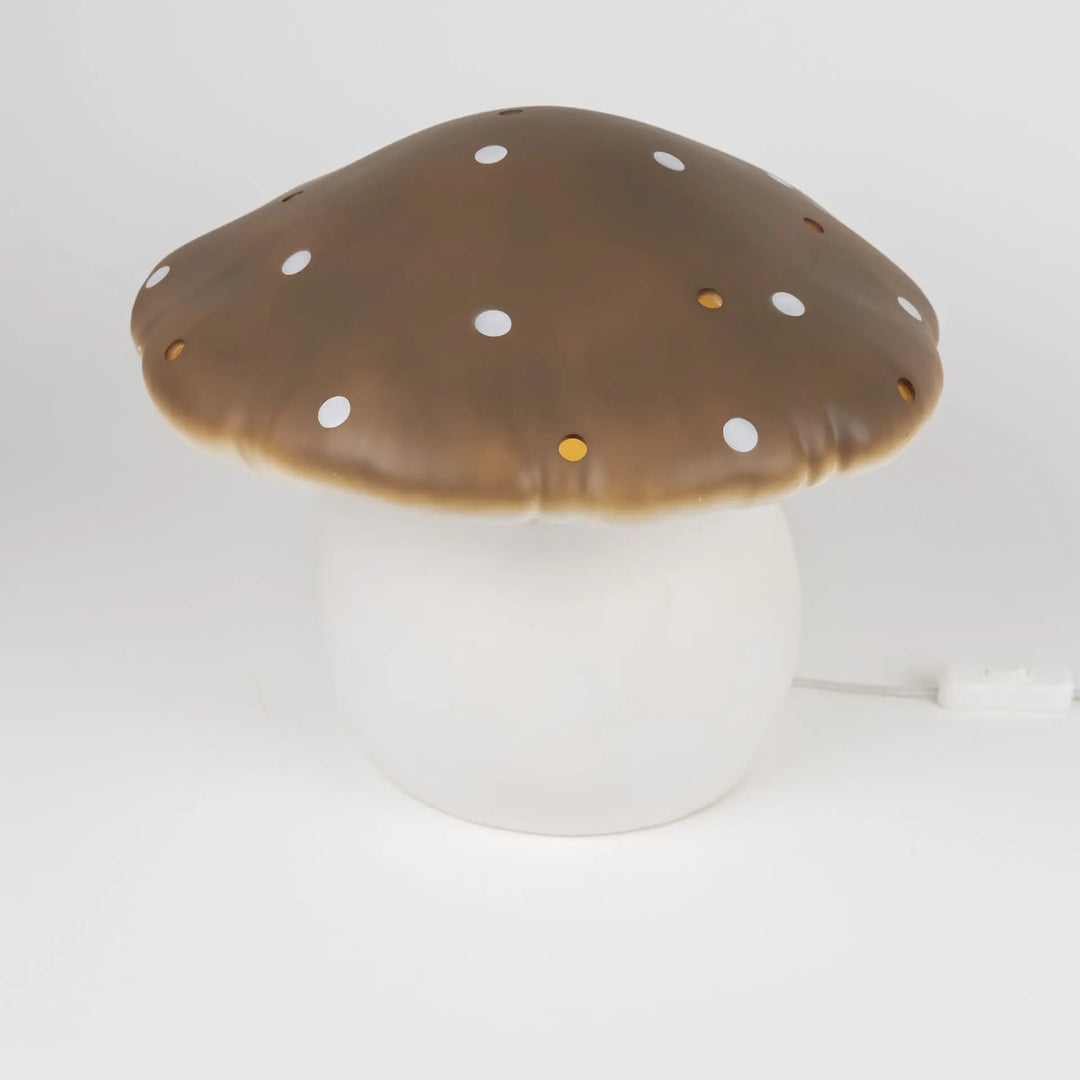 LAMP LARGE MUSHROOM CHOCO