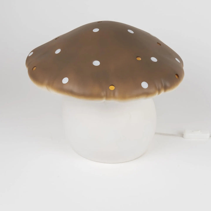 LAMP LARGE MUSHROOM CHOCO