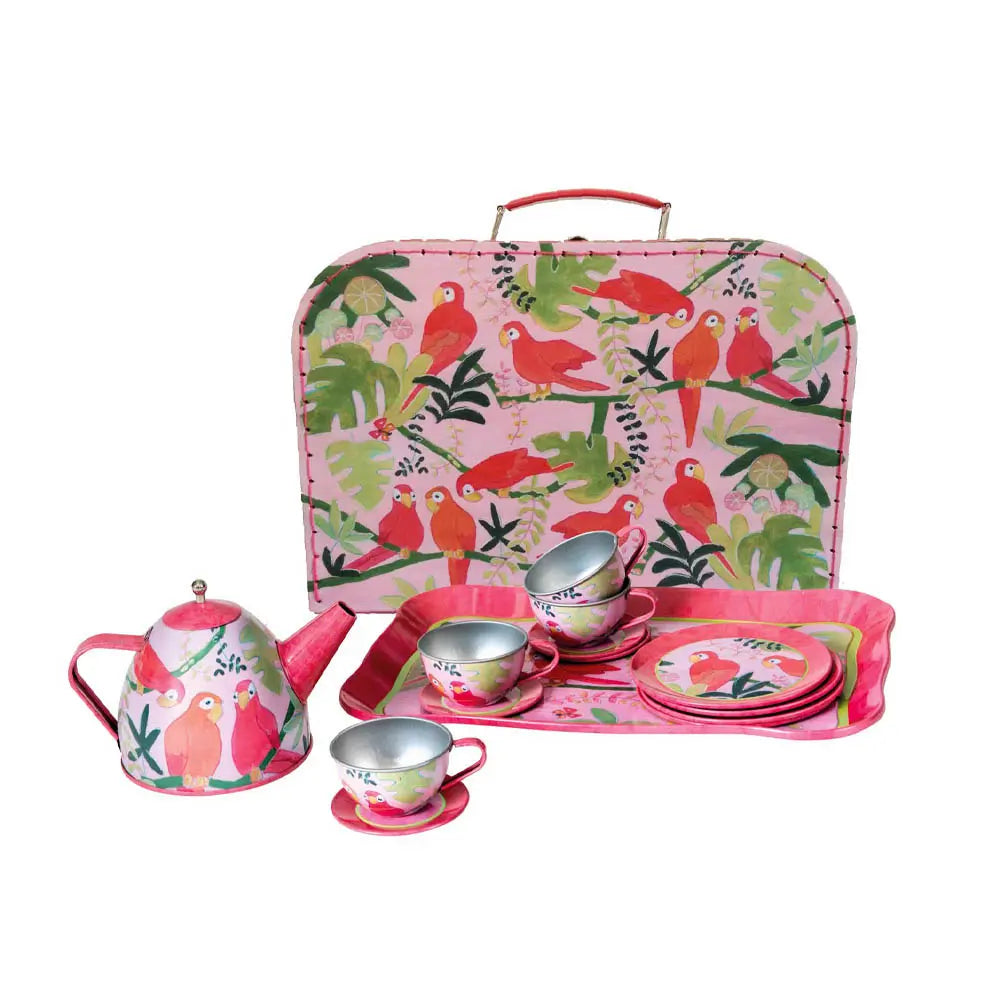 MINI PORCELAIN TEA SET CHERRY
