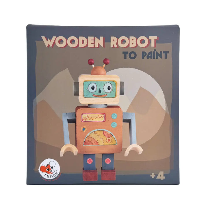 WOODEN ROBOT TO PAINT