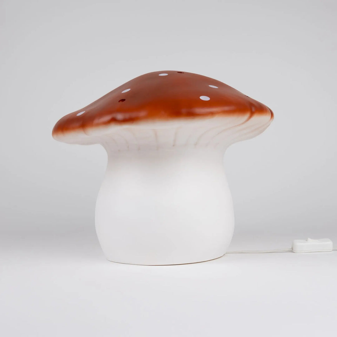 LAMP LARGE MUSHROOM RED BRICK