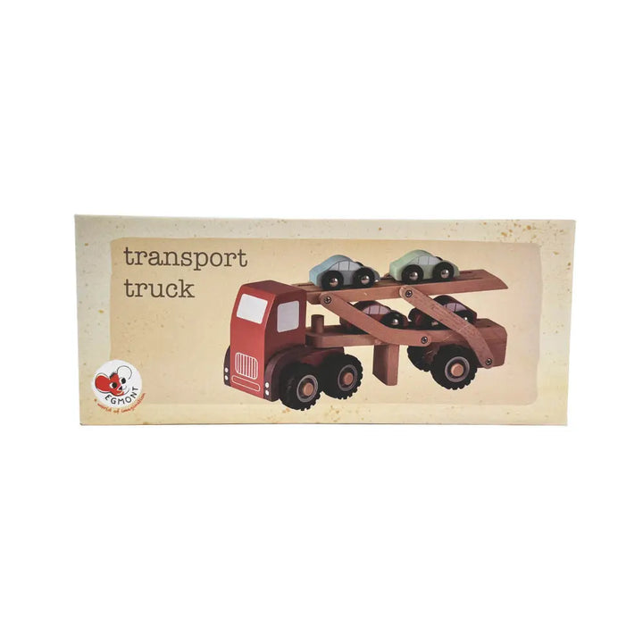WOODEN CAR TRANSPORT TRUCK