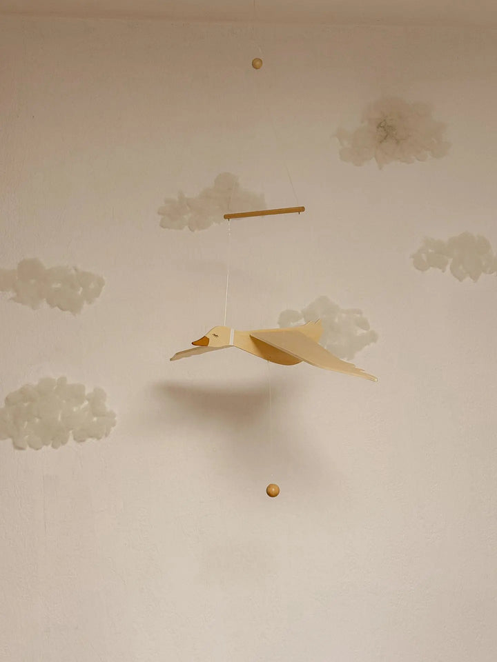 WOODEN FLYING GOOSE