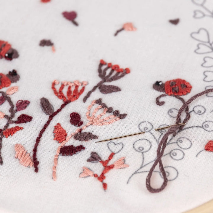 EMBROIDERY KIT LADYBUGS
