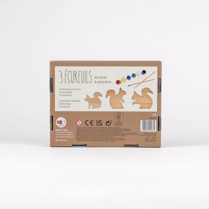 WOODEN SQUIRRELS TO PAINT