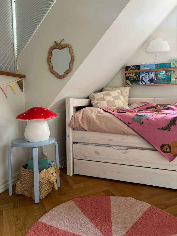 Grande lampe champignon, rouge
