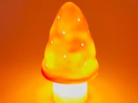 LAMP SMALL MUSHROOM RED