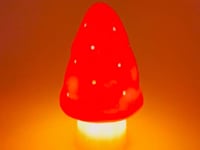 LAMP SMALL MUSHROOM  VINTAGE PINK
