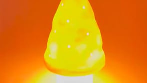 LAMP SMALL MUSHROOM LAVENDER