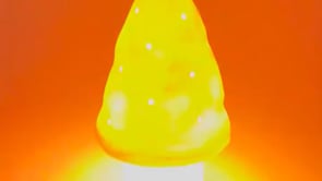 LAMP SMALL MUSHROOM RED BRICK