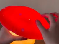 LAMP LARGE MUSHROOM LAVENDER