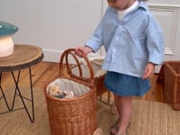 WICKER CADDY WITH NATURAL