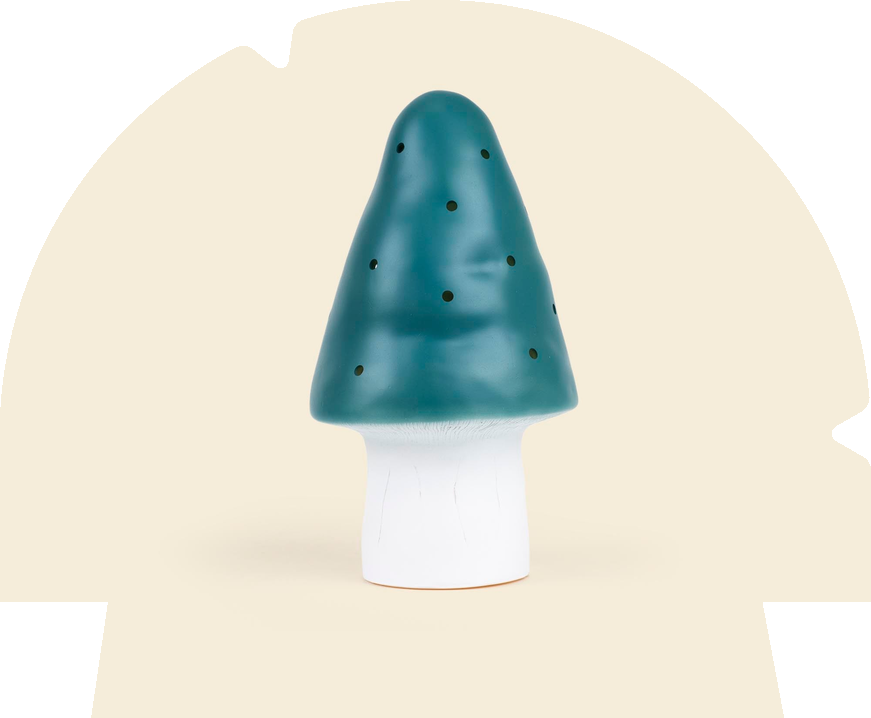 Egmont mushroom lamp 360208NT in brand icon shape